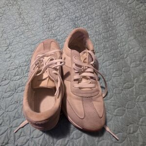 Woman Within Cream Sneakers